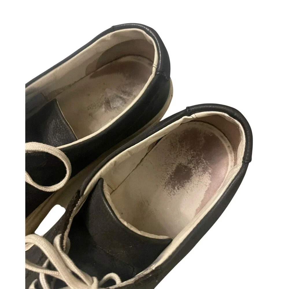 Common Projects Achilles Low Black White Leather Sneakers US 12 EU 45 Italy